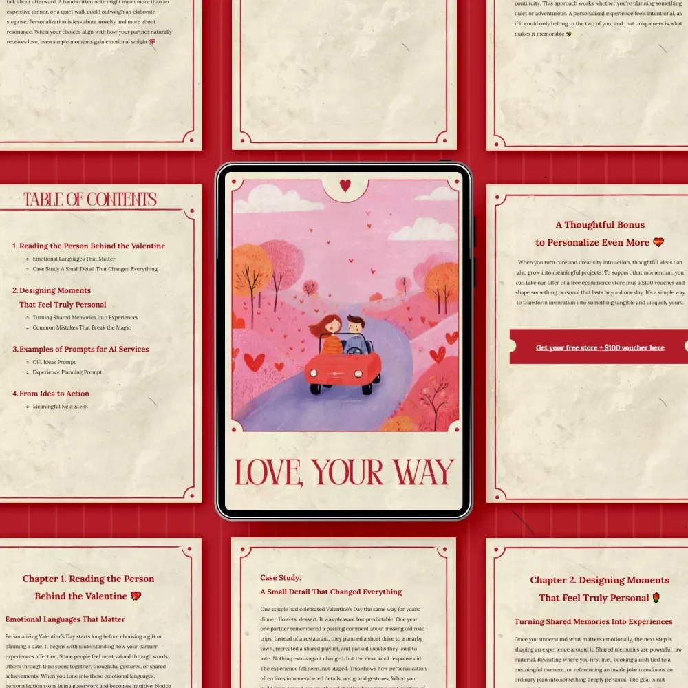 Love, Your Way – A Personalized Valentine’s Day Guide | How to Personalize Valentine’s Day Experiences with Meaningful, Custom Moments