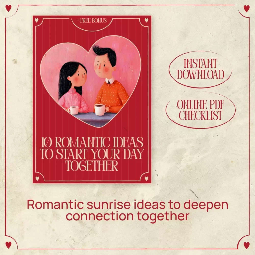 10 Romantic Ideas to Start Your Day Together | Sunrise Date Checklist for Couples | Morning Romance Guide | Digital Download