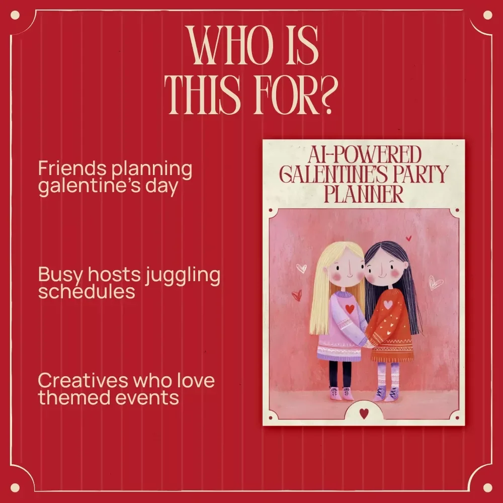 AI-Powered Galentine’s Party Planner | Digital Checklist | AI That Plans a Full Day Itinerary for Galentine's Party