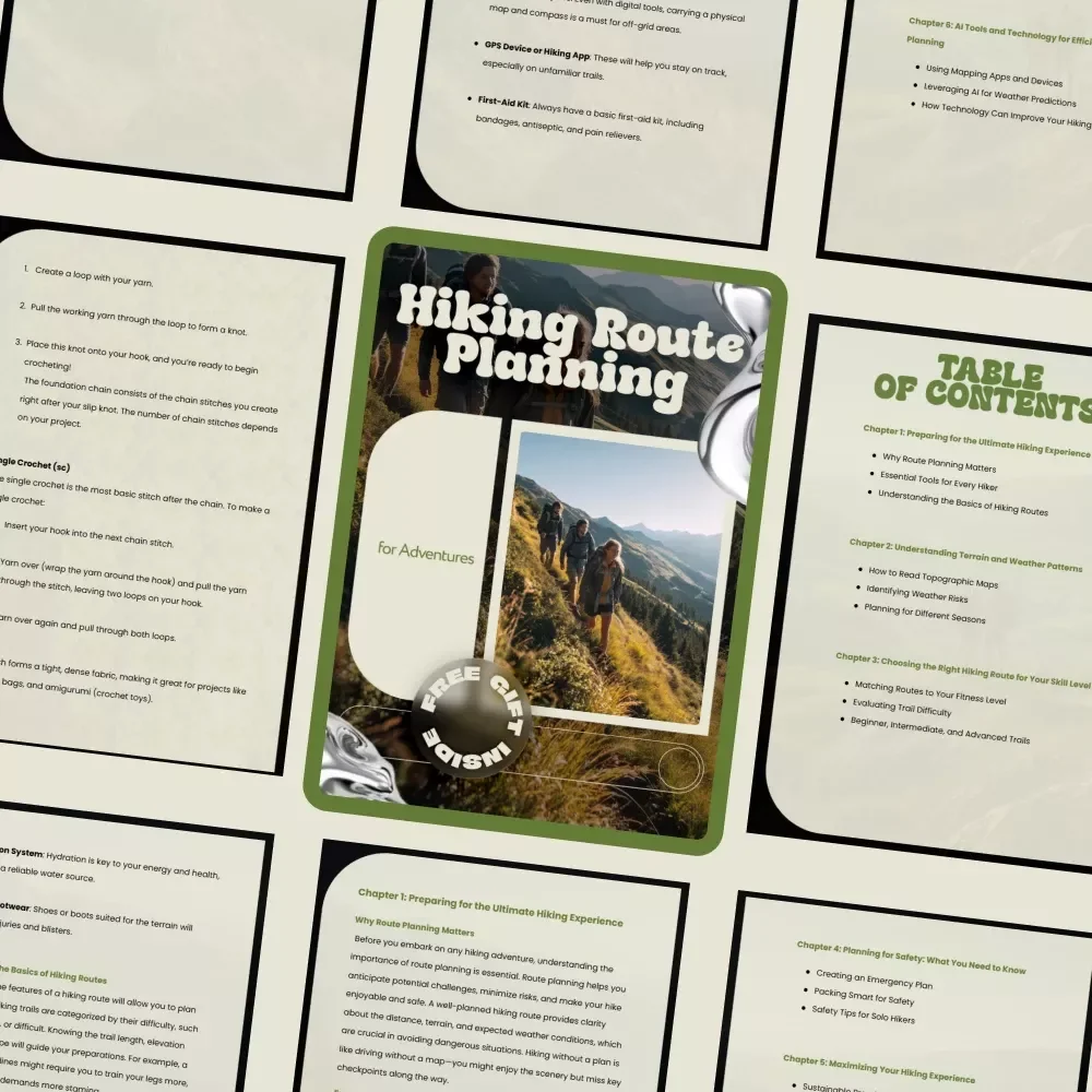 Hiking Route Planning for Adventures – Ultimate Digital Hiking Guide, Route Planning eBook, Trail Safety Checklist, Outdoor Navigation & Adventure Preparation Download