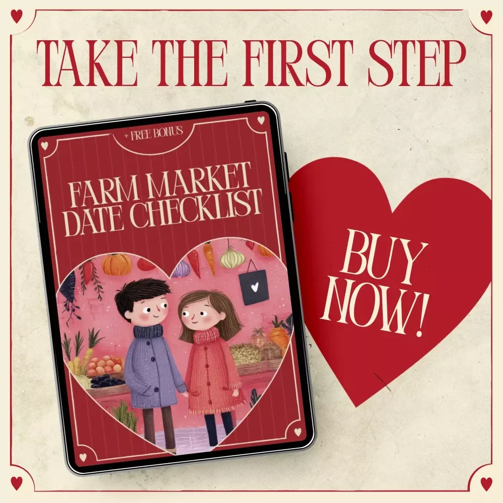 Farm Market Date Checklist | Visit a Local Farm Market Date Planner for Couples, Romantic Market Stroll, Printable Digital Checklist