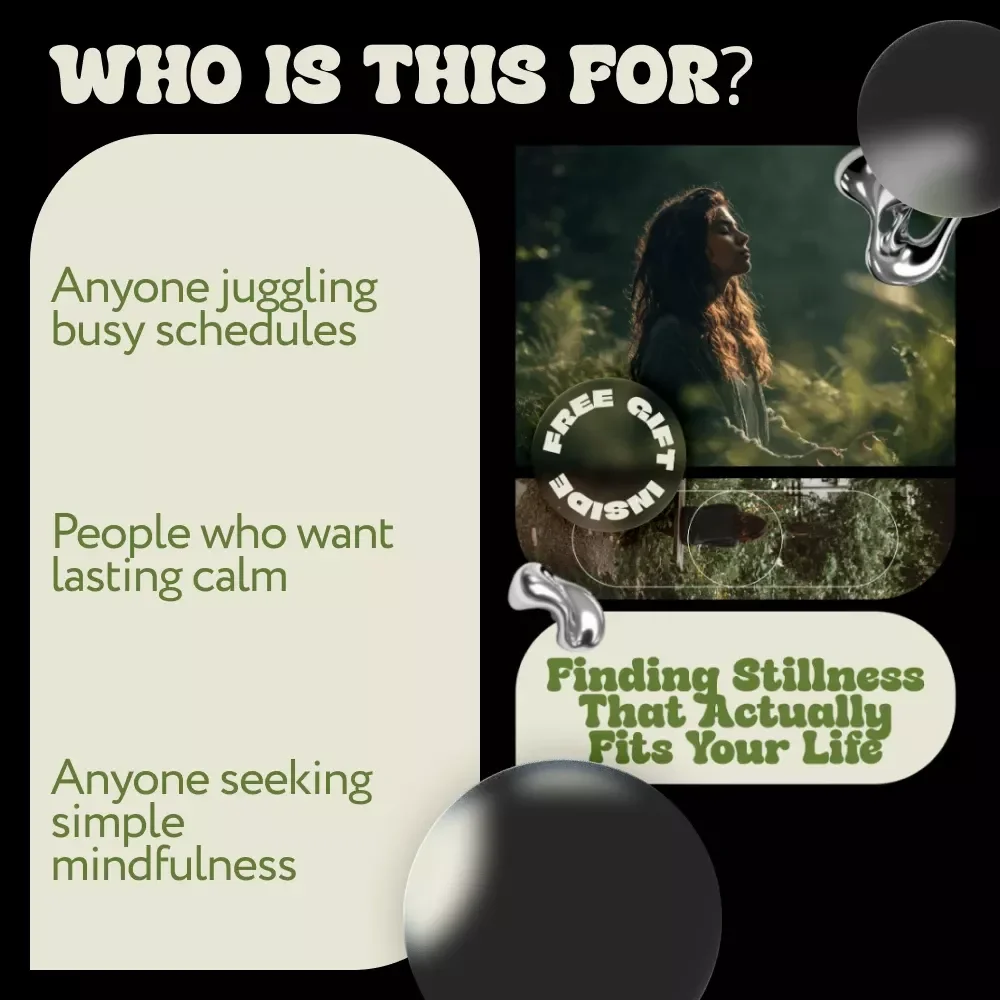 Finding Stillness That Actually Fits Your Life – Practical Guide to Meditation Techniques, Mindfulness, Emotional Balance & Sustainable Daily Calm