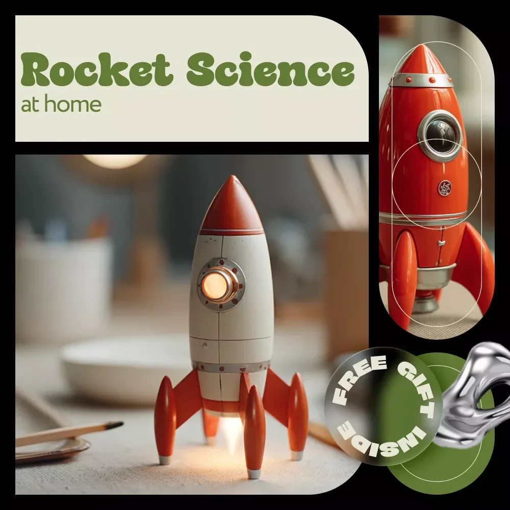 Rocket Science at Home – Beginner to Advanced Model Rocketry Guide | DIY Model Rockets, Safe Launching, Troubleshooting & AI Tools eBook