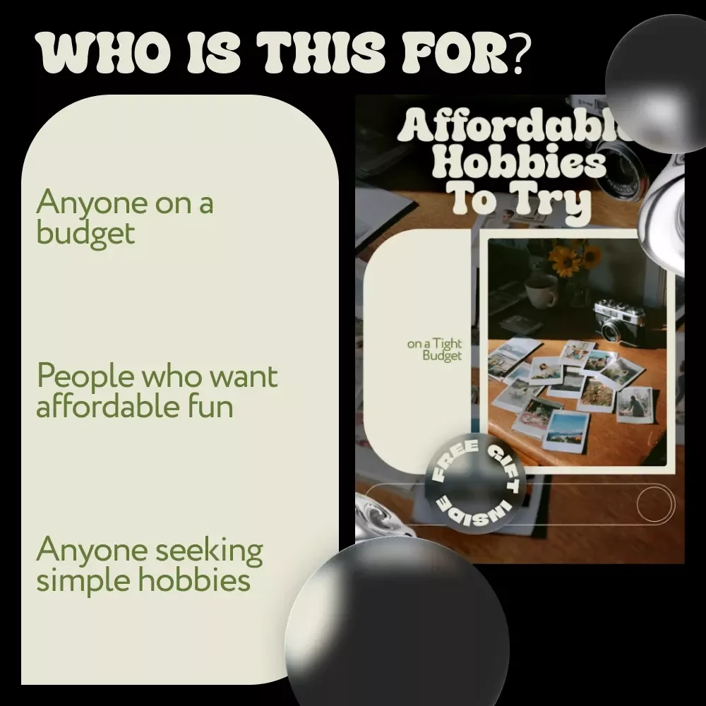 Affordable Hobbies to Try on a Tight Budget | Practical Guide to Finding What Suits Small Budget Lifestyles | Digital Download