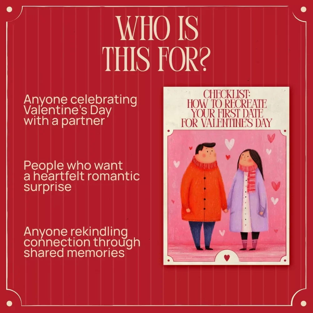 Checklist: How to Recreate Your First Date for Valentine’s Day | Romantic Valentine’s Day Guide