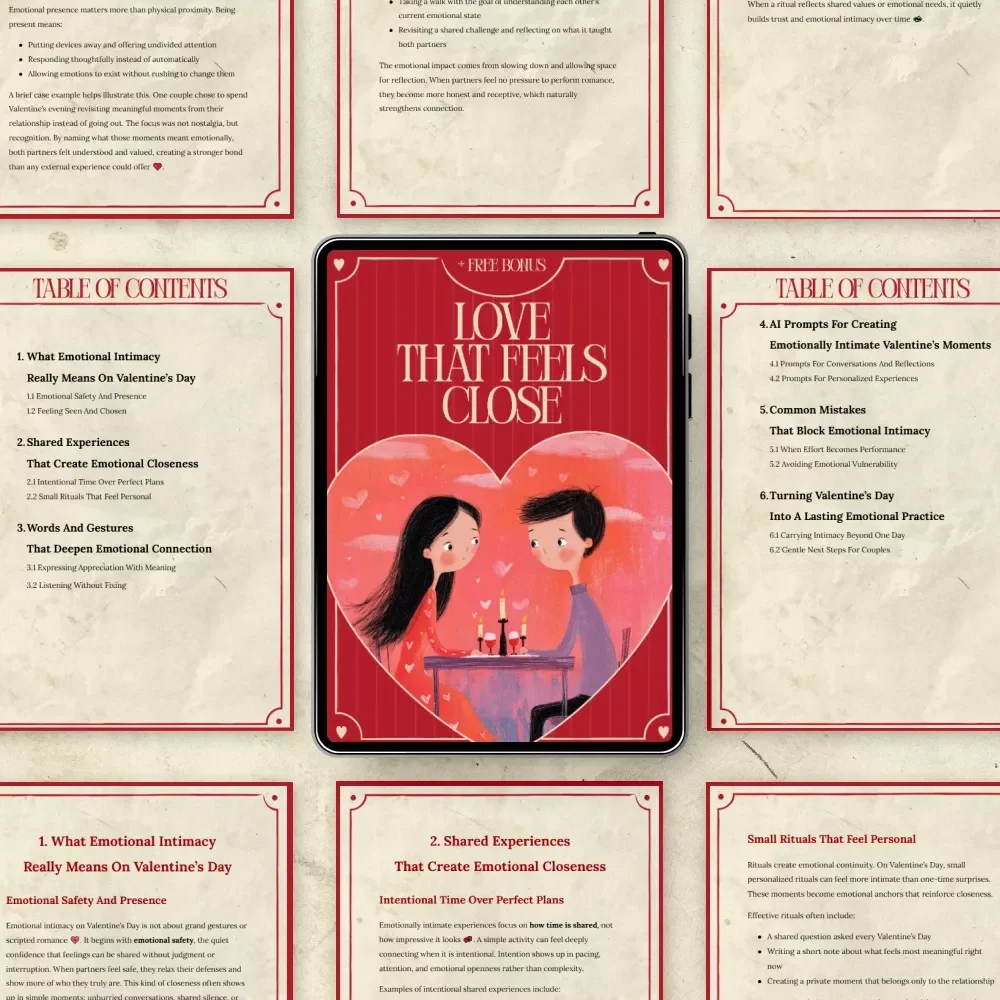 Love That Feels Close – A Valentine’s Day eBook for Emotional Connection