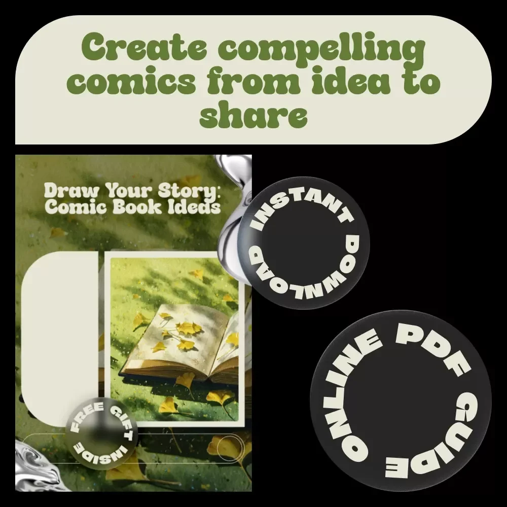 Draw Your Story: Comic Book Ideas | Creative Checklist for Artists & Storytellers | Comic Book Drawing Ideas Download