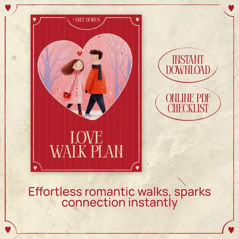Love Walk Plan: Nature Walk for Valentine’s Checklist, Romantic Outdoor Date Guide, eBook for Couples’ Adventure