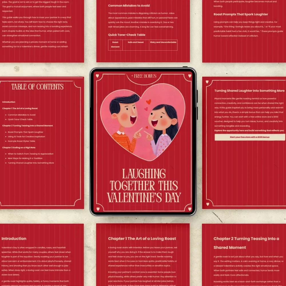 Laughing Together This Valentine’s Day – A Playful Couple’s Guide to Valentine's Day Roast Your Partner Gently with Love & Humor