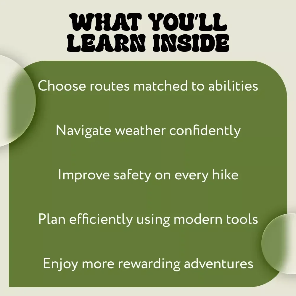 Hiking Route Planning for Adventures – Ultimate Digital Hiking Guide, Route Planning eBook, Trail Safety Checklist, Outdoor Navigation & Adventure Preparation Download