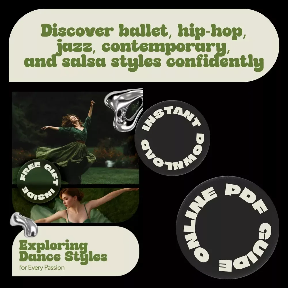 Exploring Dance Styles for Every Passion | Ebook Guide to Dance Class Styles to Explore | Beginner to Advanced Dance Inspiration