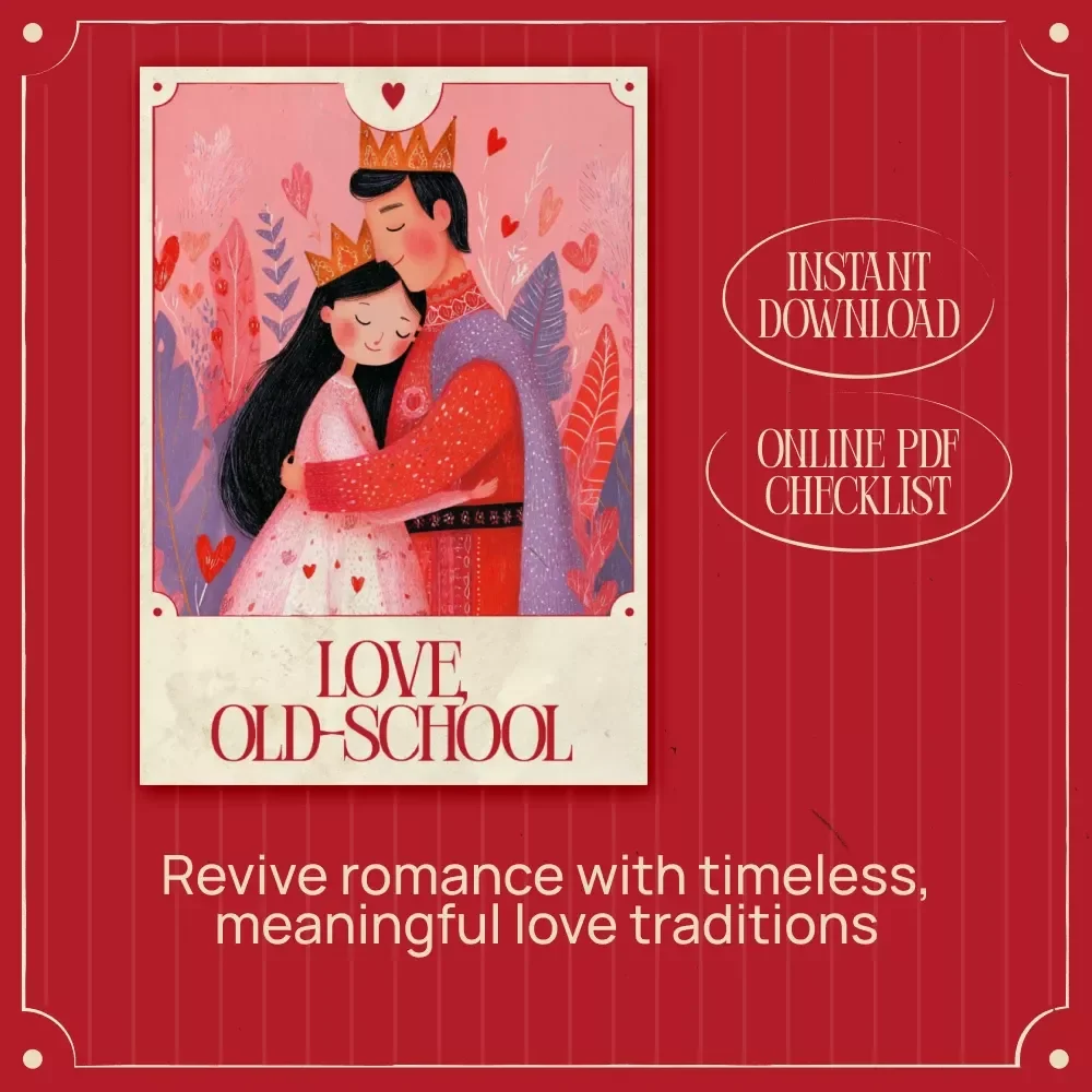 Love, Old-School – Vintage Romance Digital Download Guide, Valentine Ritual eBook & Printable Checklist