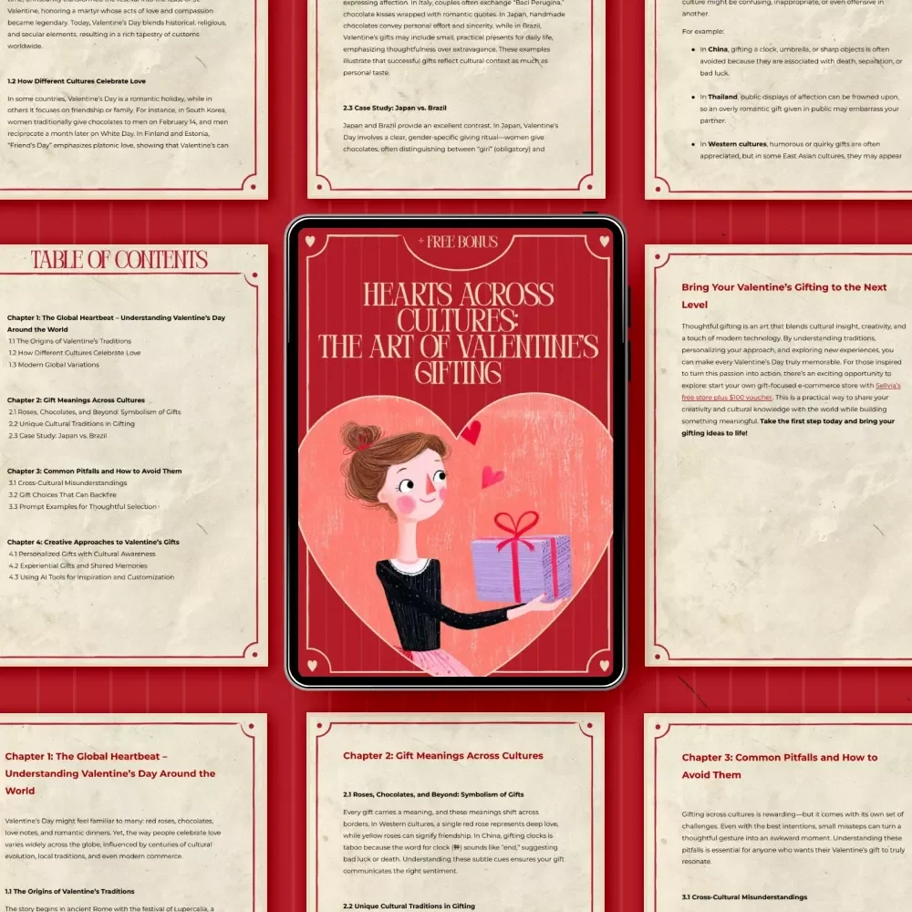Hearts Across Cultures: The Art of Valentine’s Gifting | Global Love Traditions Guide | Cultural Influences on Valentine’s Gifts eBook