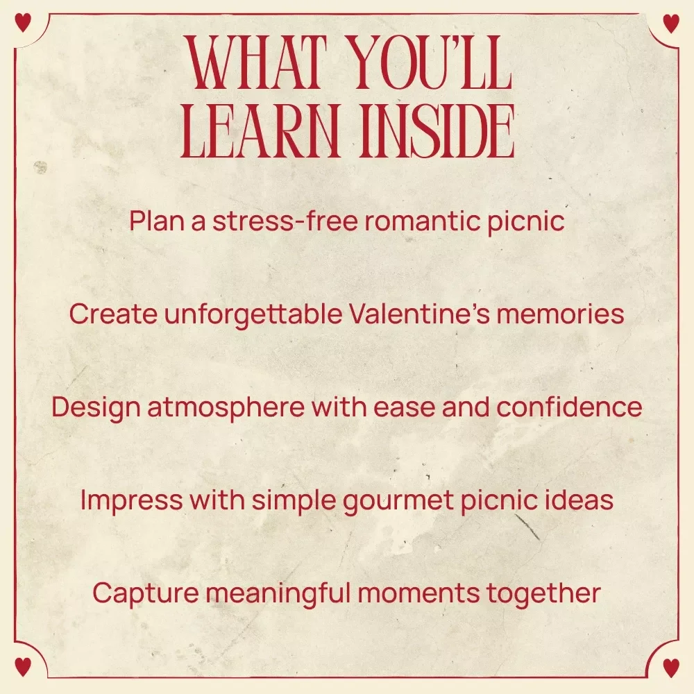 Picnic Love: Romantic Ideas for Valentine’s Day – Valentine’s Day Picnic Guide, Romantic Picnic Planning, Digital Download for Couples