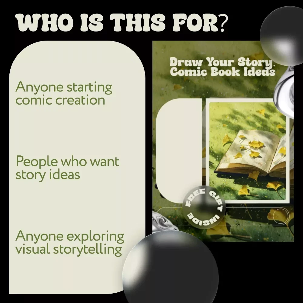 Draw Your Story: Comic Book Ideas | Creative Checklist for Artists & Storytellers | Comic Book Drawing Ideas Download
