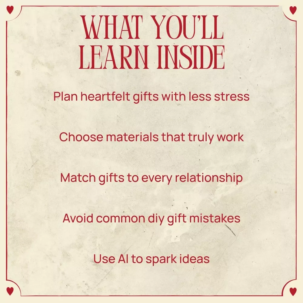 Handmade Valentine Magic | Creative Guide for Heartfelt DIY Gifts | handmade valentine’s gift ideas