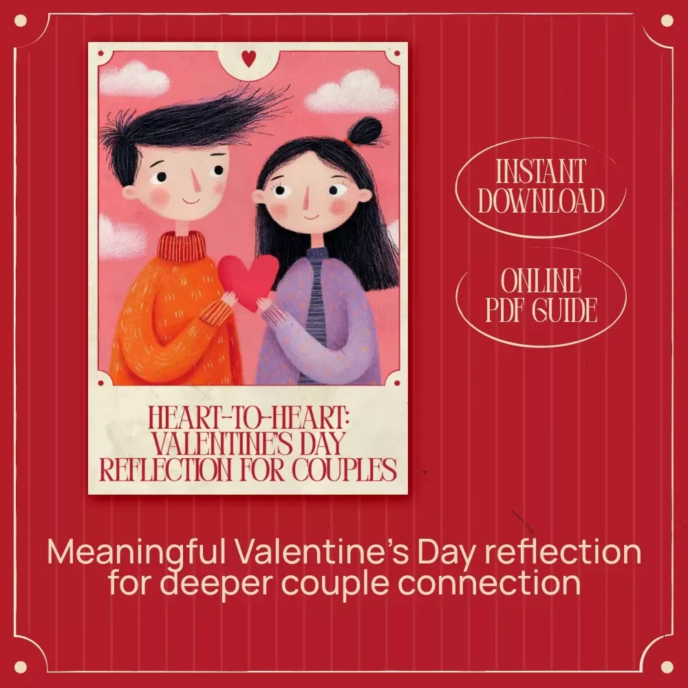 Heart-to-Heart: Valentine’s Day Reflection for Couples | Digital Download Guide for Deeper Connection, Meaningful Conversations & Relationship Growth