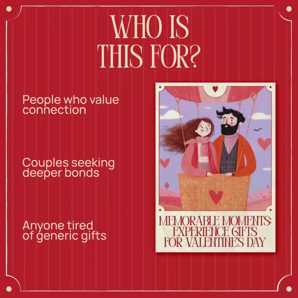 Memorable Moments: Experience Gifts for Valentine’s Day | Thoughtful eBook with Experience Gift Ideas for Valentine’s Day | Romantic & Creative Digital Download