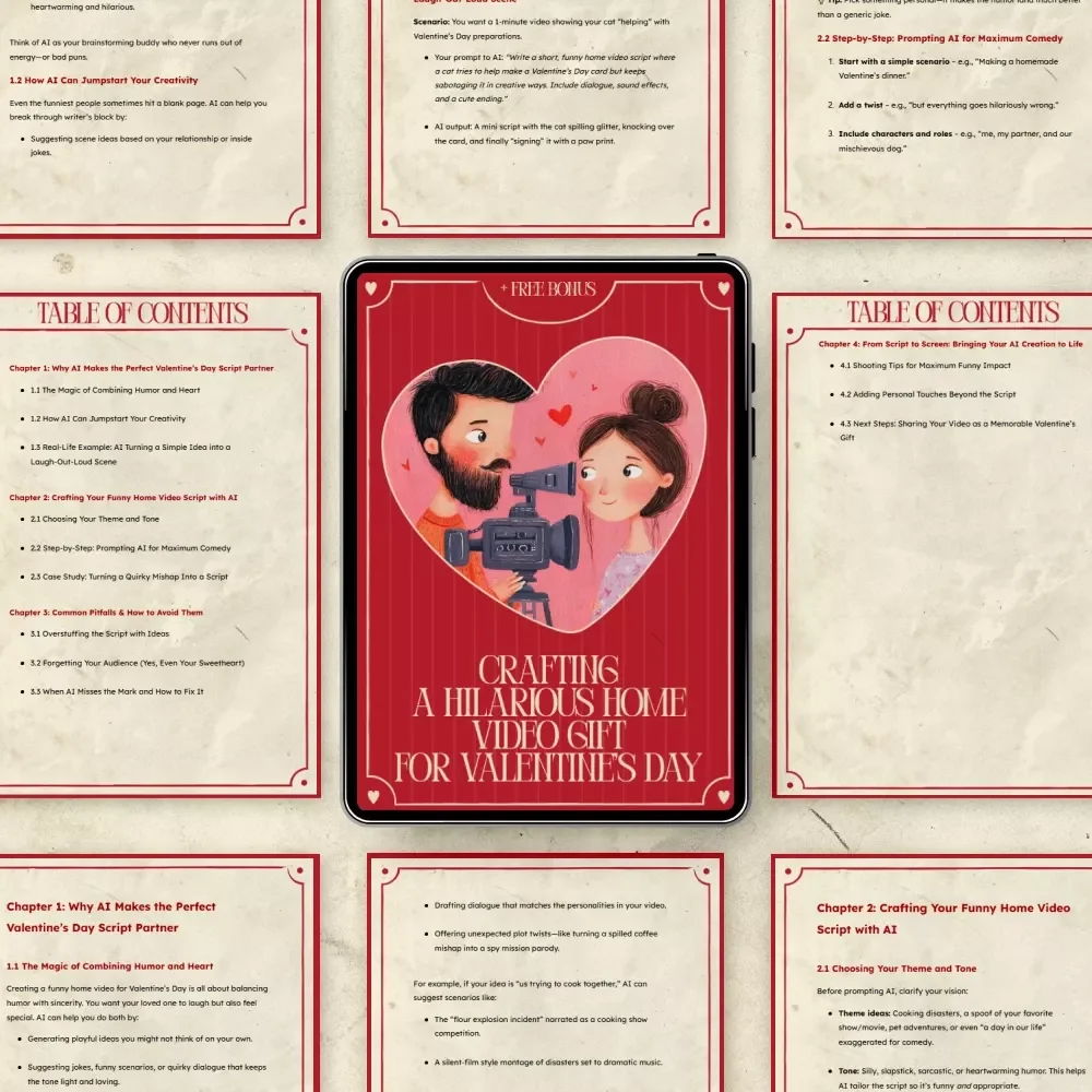 Crafting a Hilarious Home Video Gift for Valentine’s Day – Fun & Easy Guide Using AI to Write a Script for a Funny Home Video Gift