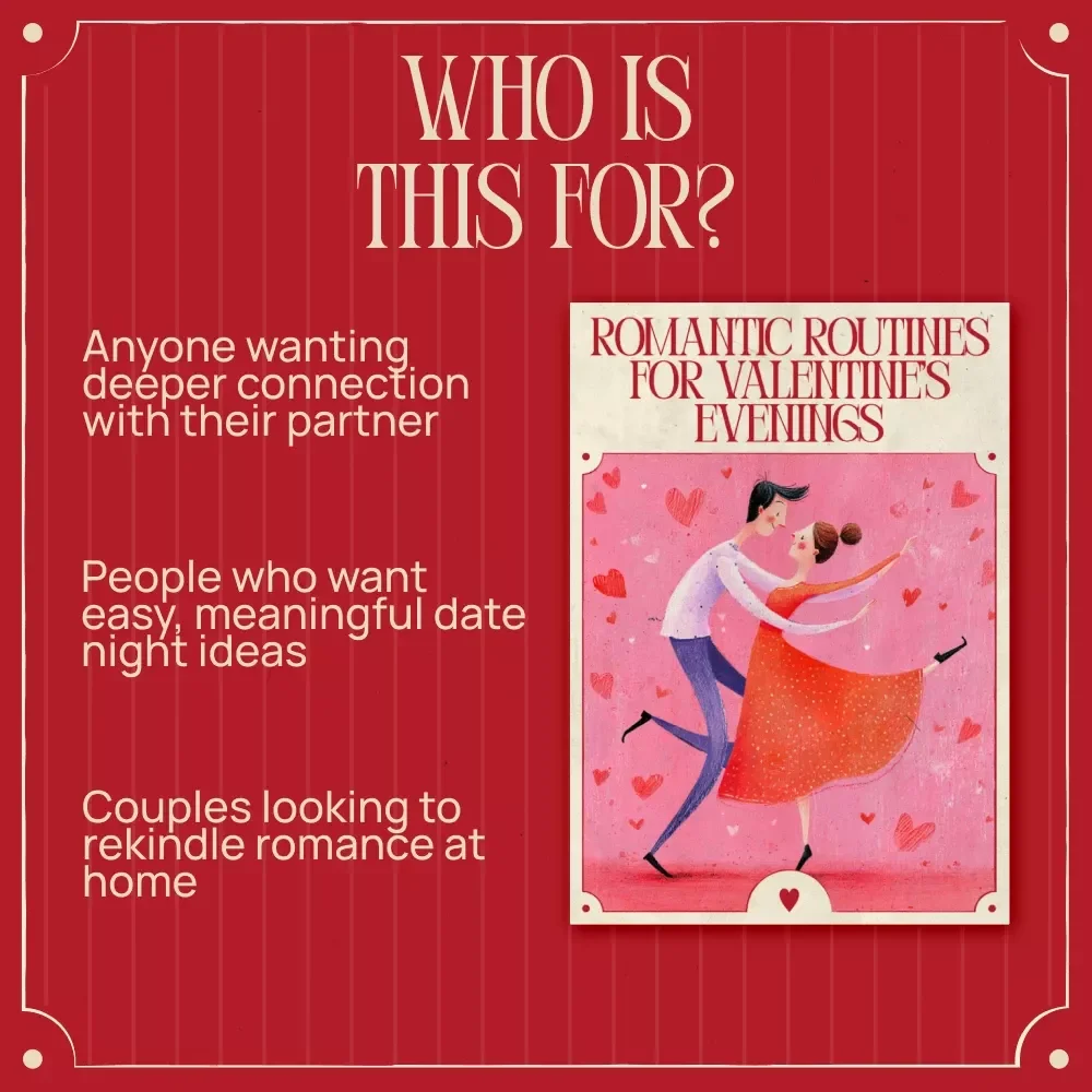 Romantic Routines for Valentine’s Evenings – A Cozy Couple Night Guide, Digital Download for Love Rituals, Connection, and Meaningful Valentine’s Evenings