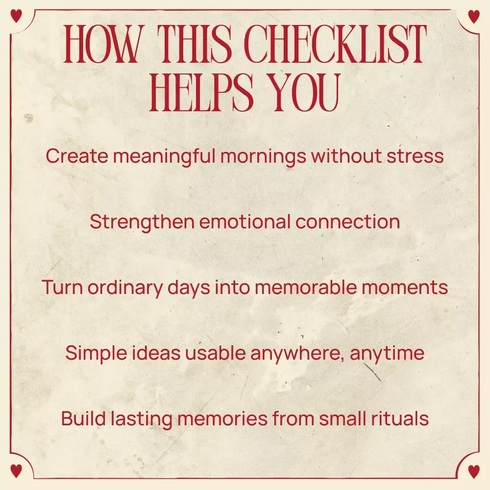 10 Romantic Ideas to Start Your Day Together | Sunrise Date Checklist for Couples | Morning Romance Guide | Digital Download