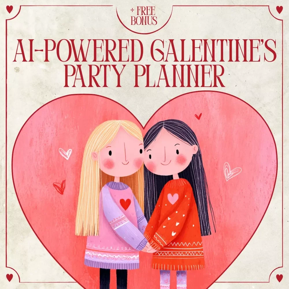 AI-Powered Galentine’s Party Planner | Digital Checklist | AI That Plans a Full Day Itinerary for Galentine's Party