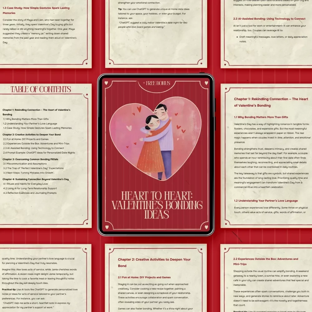 Heart to Heart: Valentine’s Bonding Ideas – A Romantic Relationship Guide with Couples Bonding Ideas for Valentine’s Day
