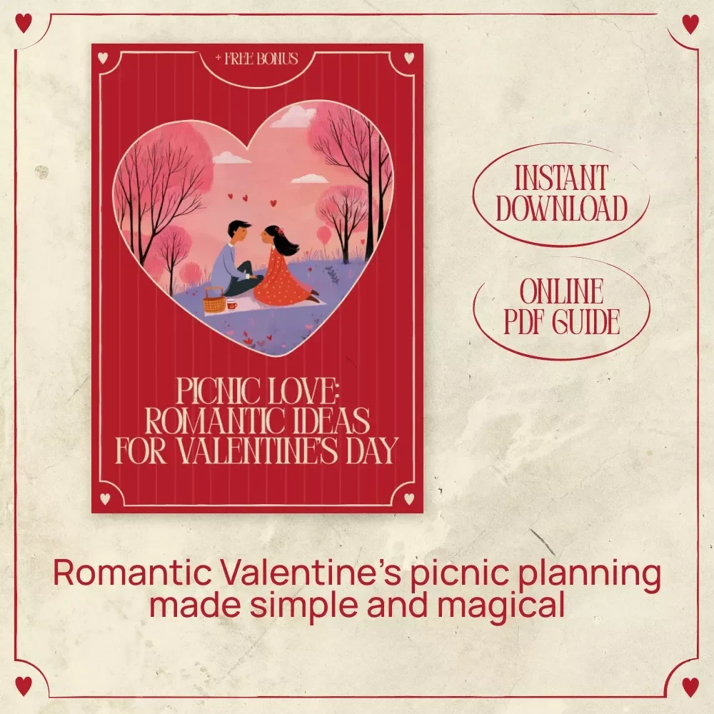 Picnic Love: Romantic Ideas for Valentine’s Day – Valentine’s Day Picnic Guide, Romantic Picnic Planning, Digital Download for Couples