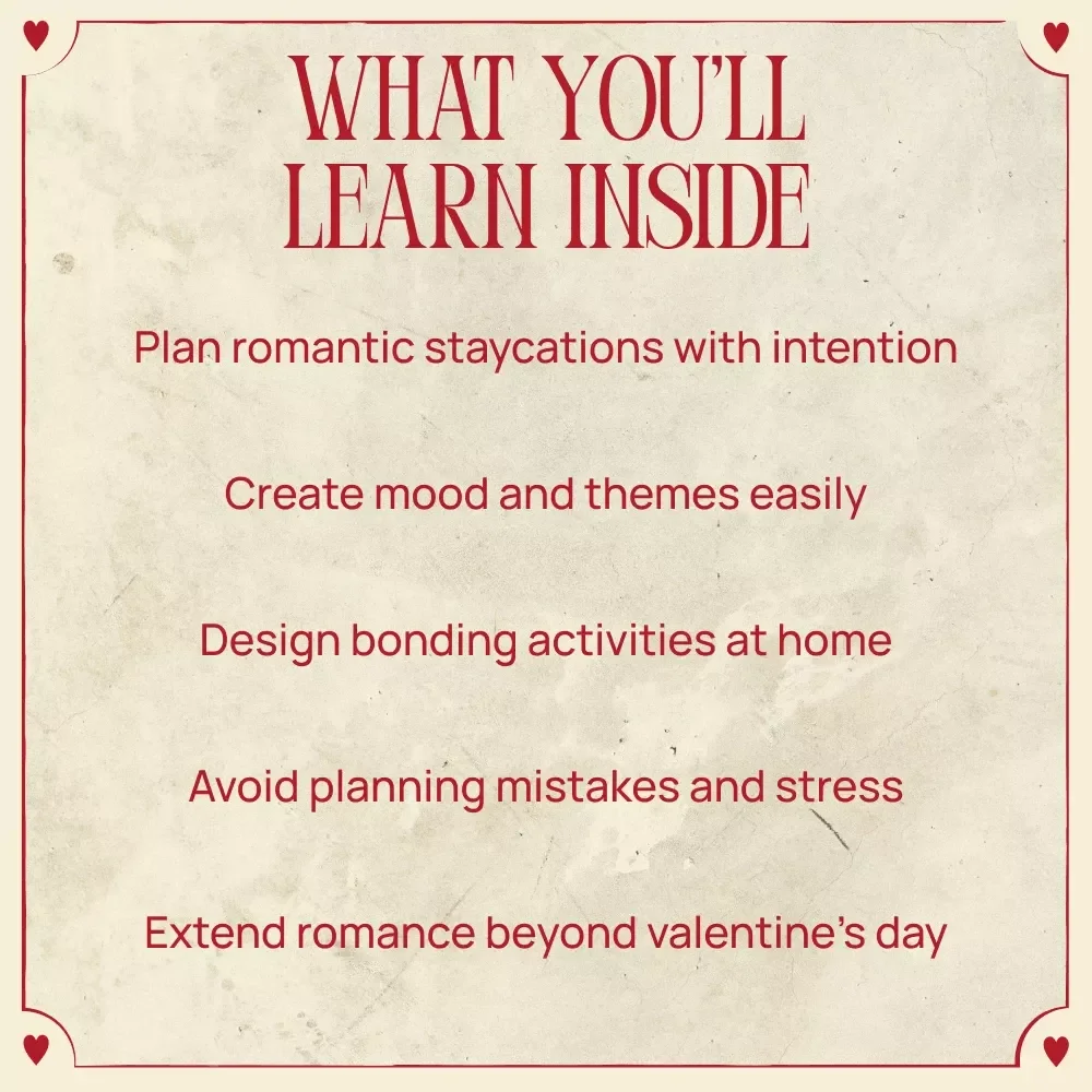 Love at Home: Valentine’s Staycation Ideas | Romantic Guide with staycation ideas for valentine’s, Cozy At-Home Date Plans & Meaningful Experiences