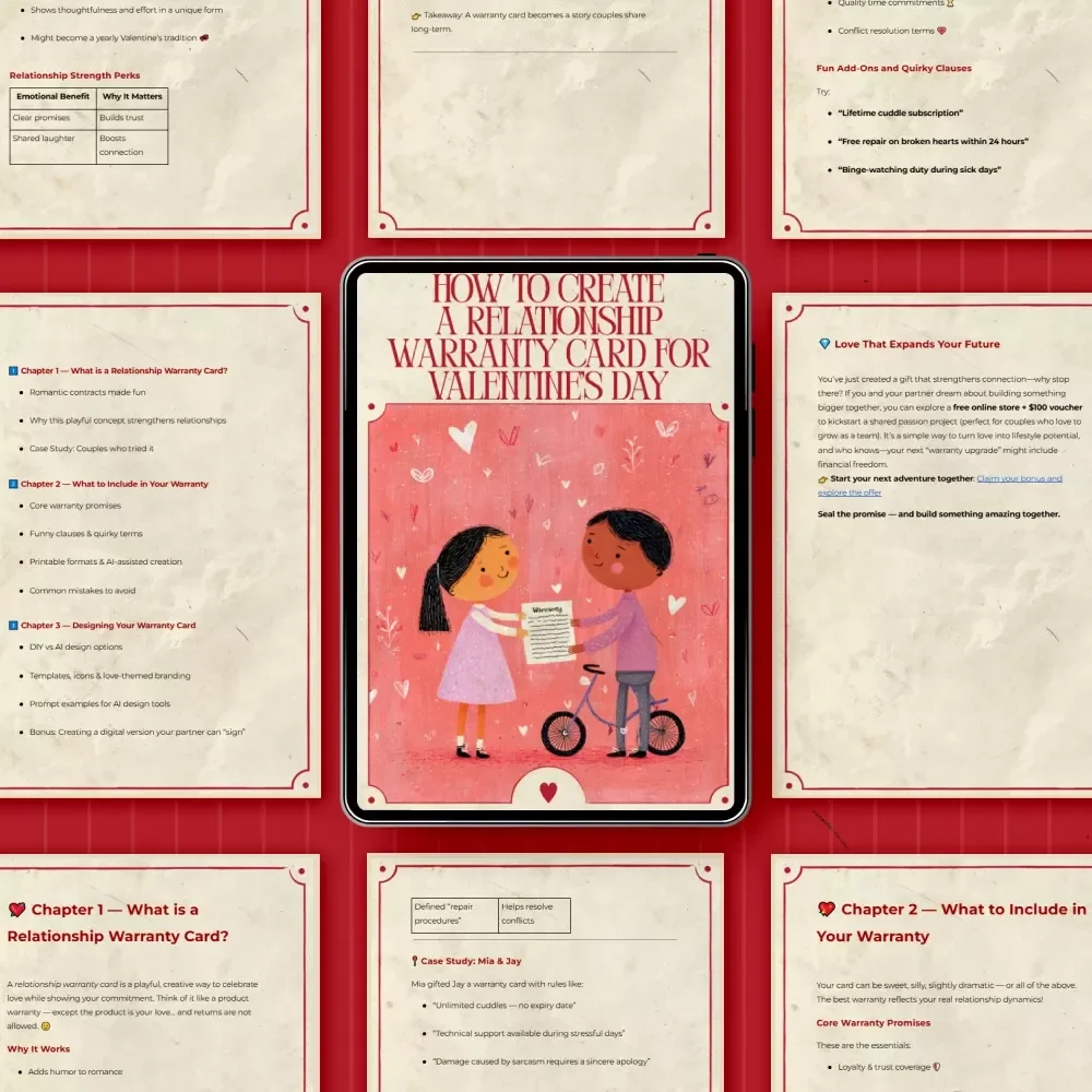 How to Create a Relationship Warranty Card for Valentine’s Day – Fun Romantic Guide & Relationship Warranty Card Gift for Valentine’s Day