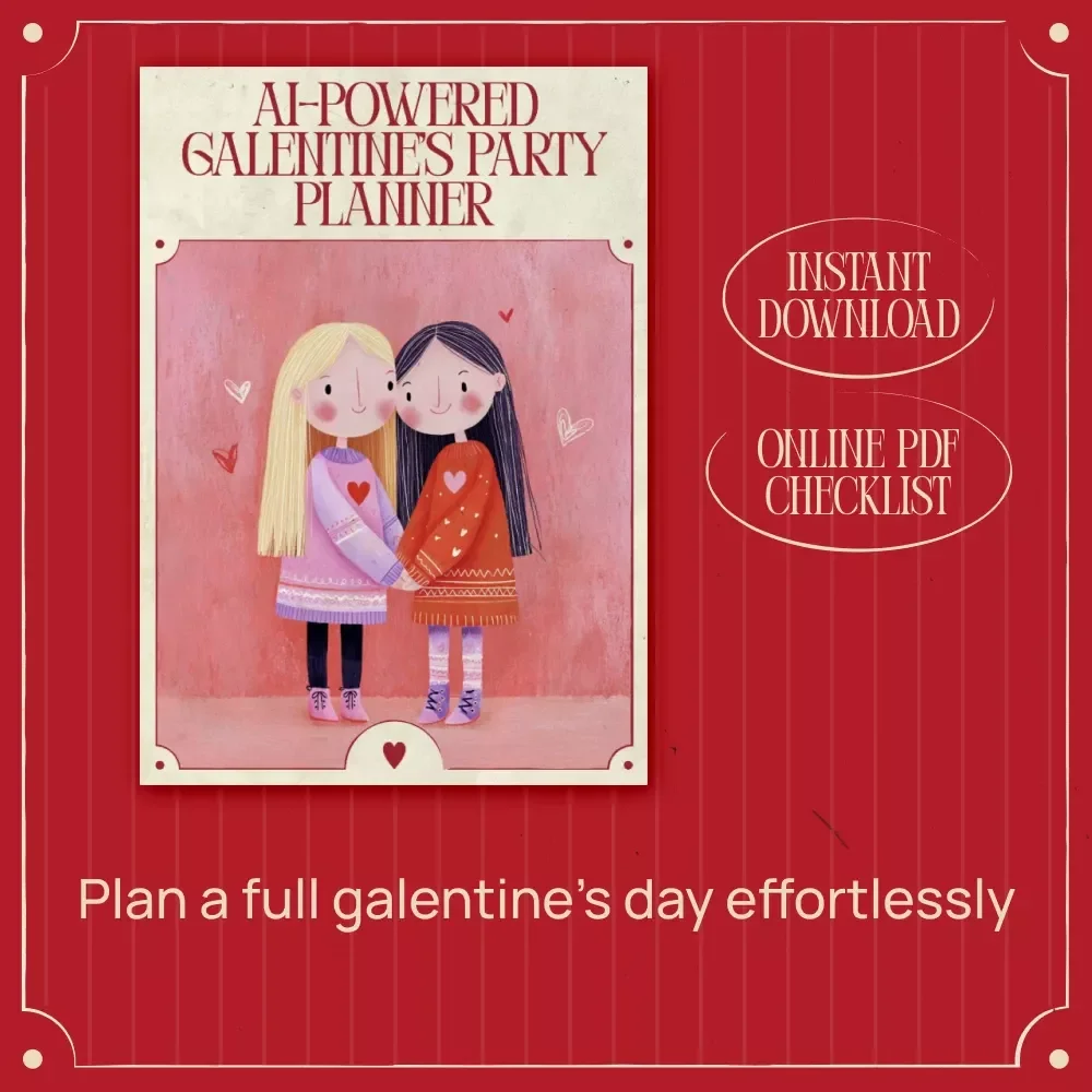 AI-Powered Galentine’s Party Planner | Digital Checklist | AI That Plans a Full Day Itinerary for Galentine's Party