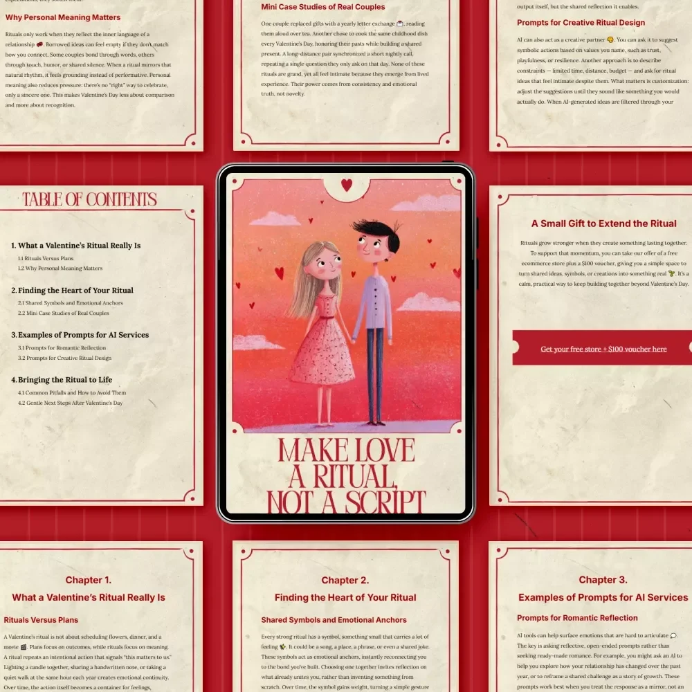 Make Love a Ritual, Not a Script – A Meaningful Valentine’s Guide on how to create your own valentine’s ritual ideas