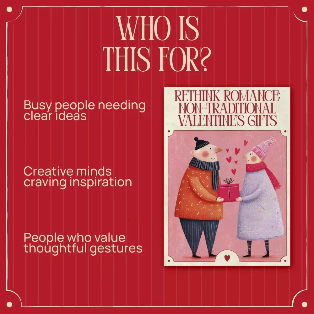 Rethink Romance: Non-Traditional Valentine’s Gifts – A Creative Guide to Non Traditional Valentine’s Gift Ideas That Truly Connect