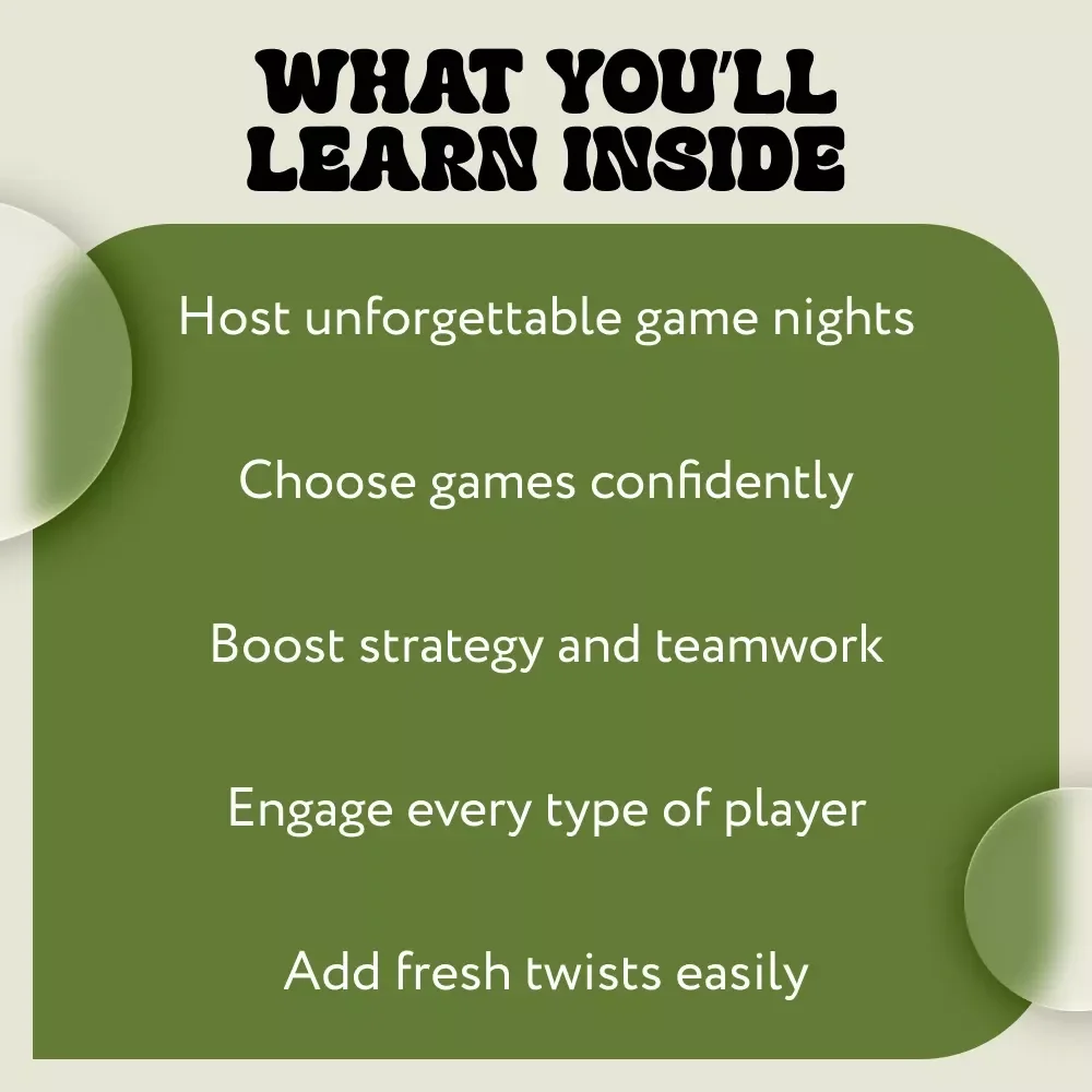 Guide to Board Games for Adults – Ultimate Ebook of Board Games Ideas for Adults, Strategy, Party & Cooperative Game Nights