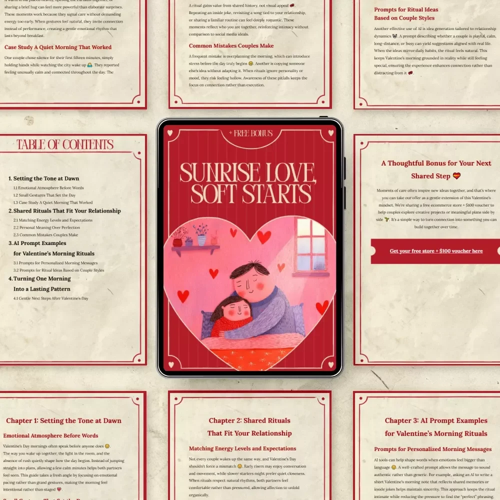 Sunrise Love, Soft Starts – A Gentle Guide to Valentine’s Day Morning Rituals for Couples | Romantic Morning Connection Download