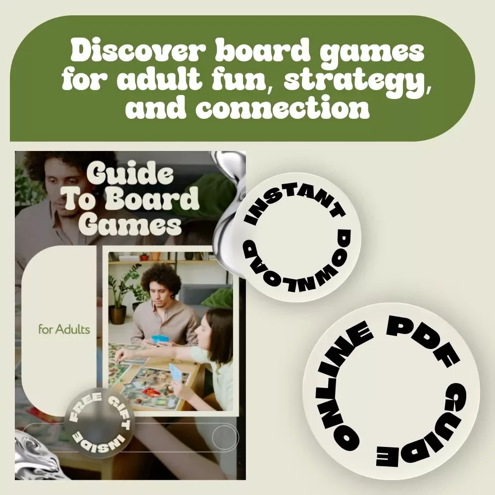 Guide to Board Games for Adults – Ultimate Ebook of Board Games Ideas for Adults, Strategy, Party & Cooperative Game Nights