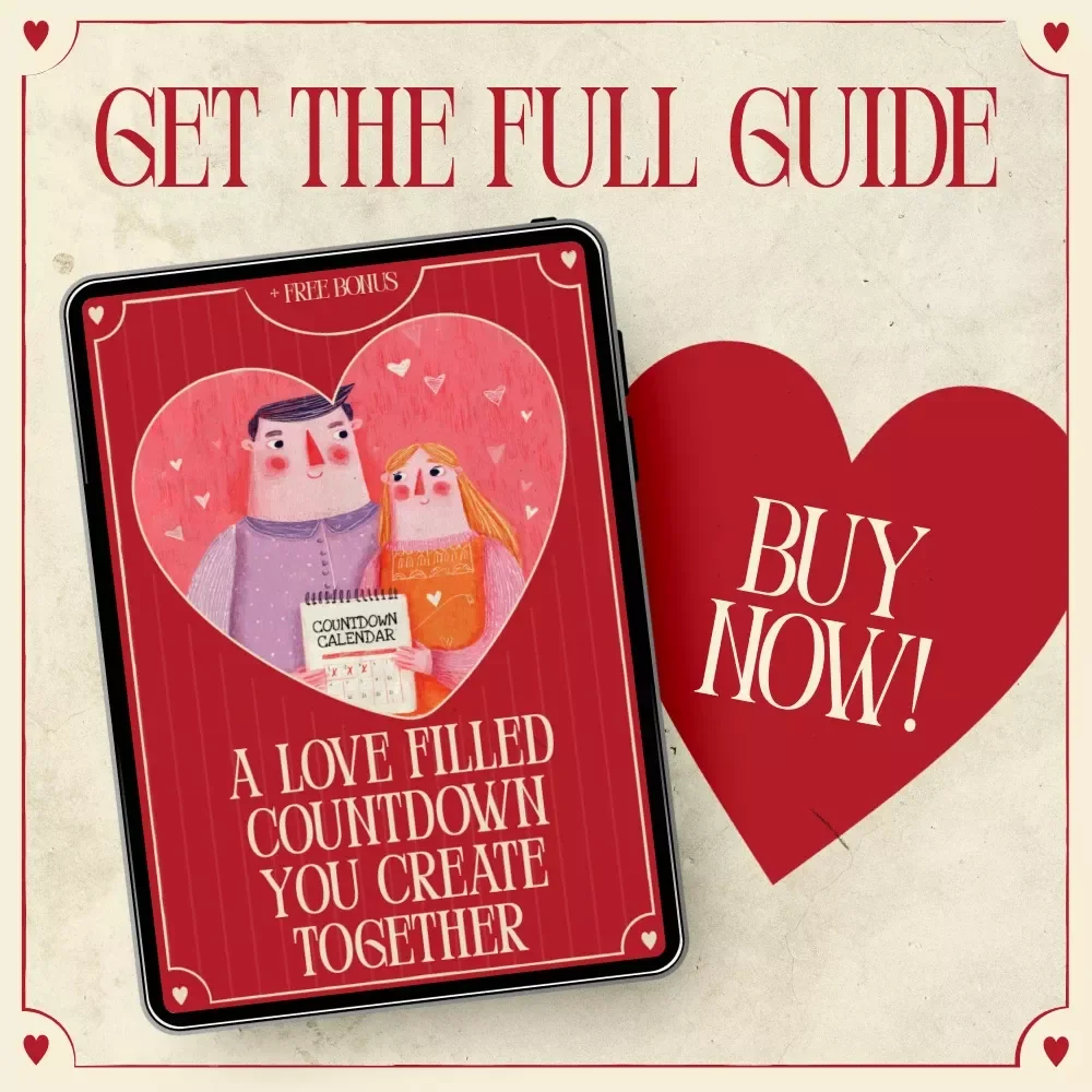 A Love Filled Countdown You Create Together | Valentine’s Day Relationship Guide, Digital Download eBook, Creative Countdown Calendar, Couple Activities & Daily Prompts