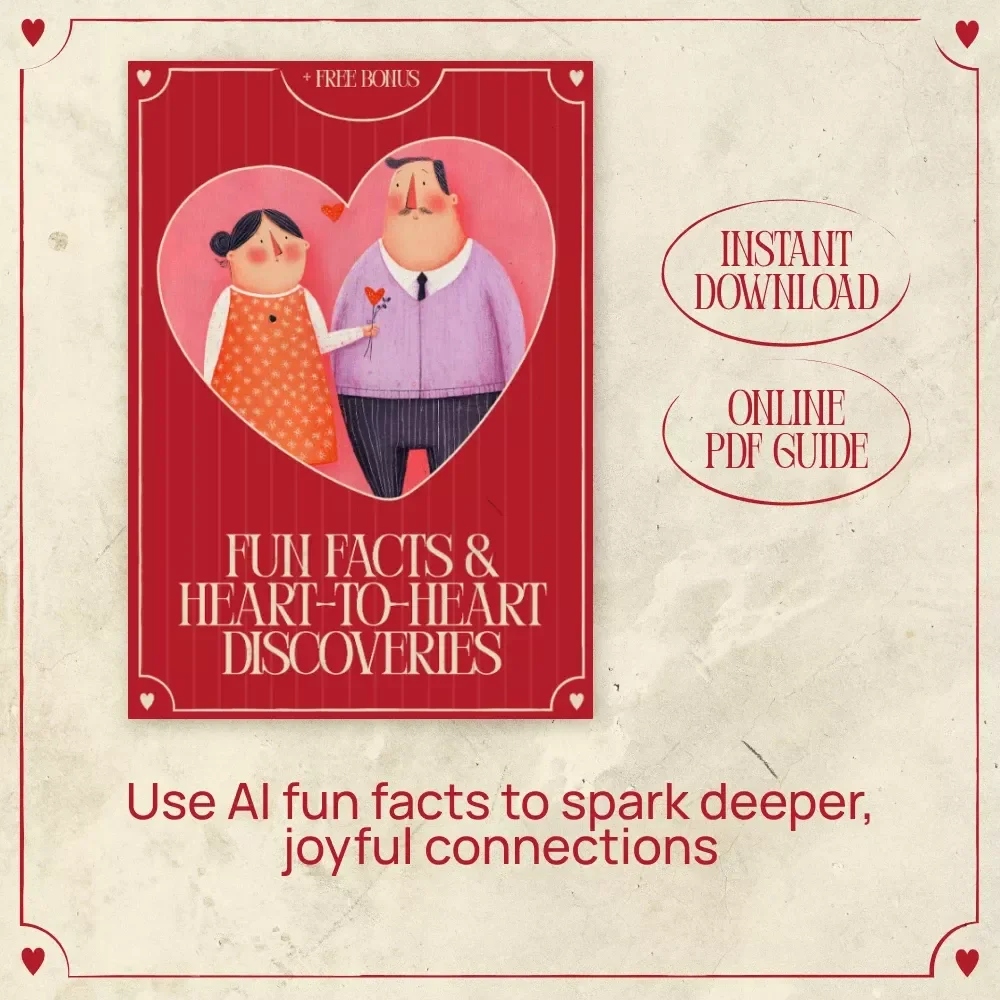 Fun Facts & Heart-to-Heart Discoveries – AI Conversation Guide to Generate a List of Fun Facts to Learn About Each Other, Digital Relationship Icebreaker