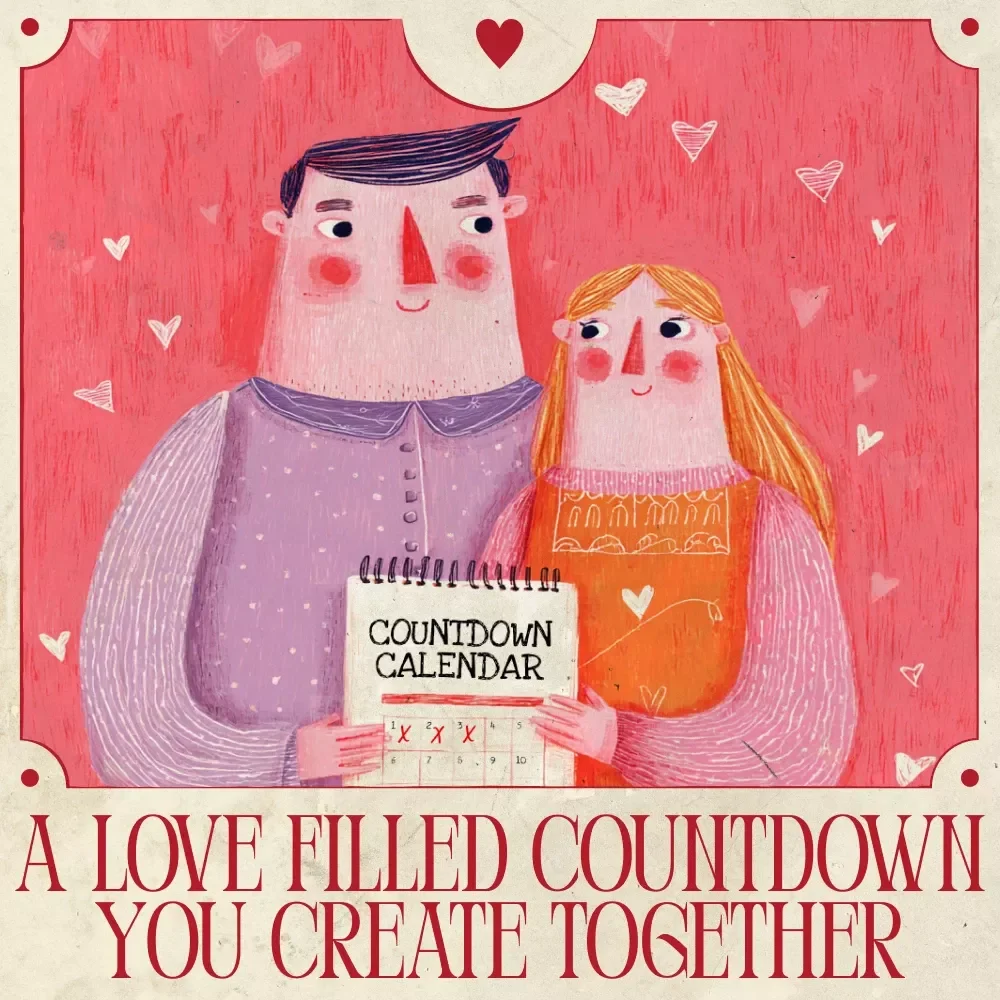 A Love Filled Countdown You Create Together | Valentine’s Day Relationship Guide, Digital Download eBook, Creative Countdown Calendar, Couple Activities & Daily Prompts