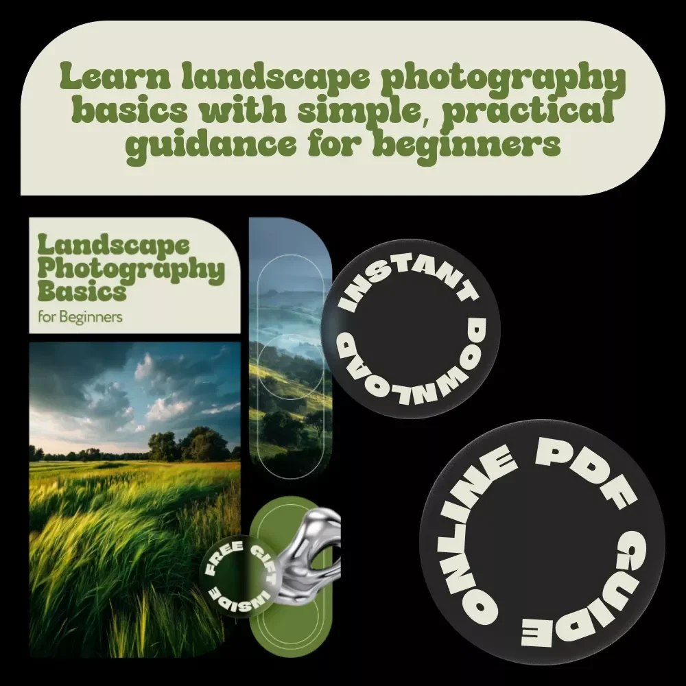 Landscape Photography Basics for Beginners | Step-by-Step Guide to Stunning Outdoor Photos | Digital Download