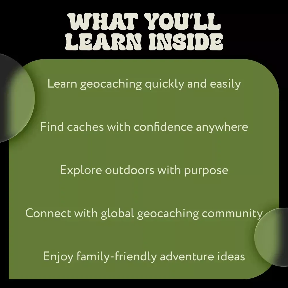 Unlocking the World of Geocaching | Beginner-Friendly eBook Guide Explaining what is geocaching, Global Adventures & Smart Treasure Hunting