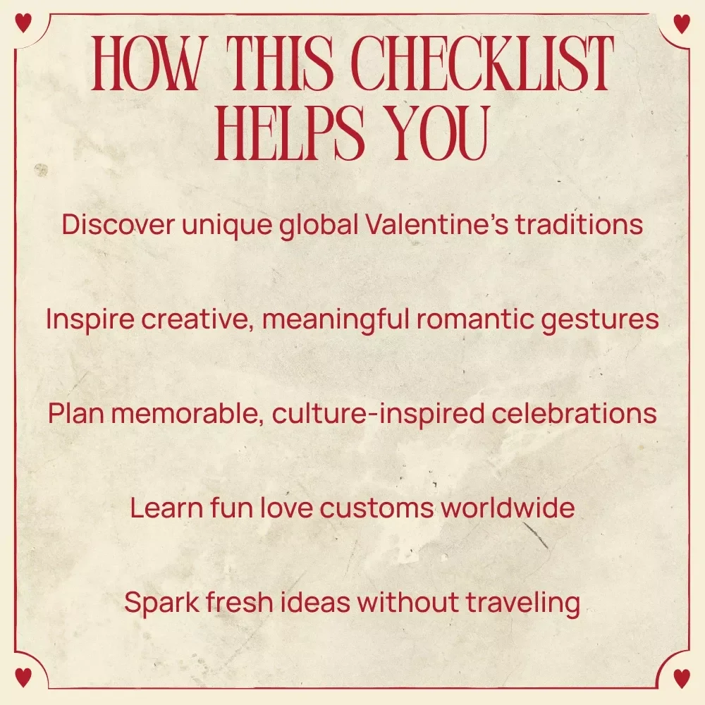 Worldwide Love: Unique Valentine’s Celebrations | Romantic Travel-Inspired Valentine’s Guide | Digital Download eBook