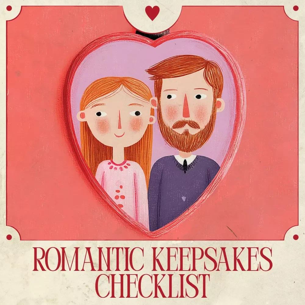 Love Locked: Romantic Keepsakes Checklist | Printable Digital Checklist for Couples, Meaningful Gifts & Romantic Keepsakes Ideas