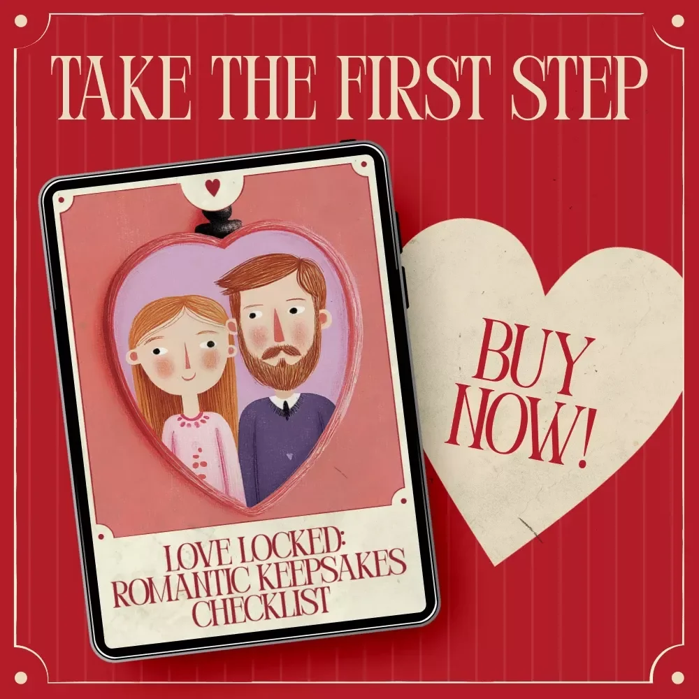 Love Locked: Romantic Keepsakes Checklist | Printable Digital Checklist for Couples, Meaningful Gifts & Romantic Keepsakes Ideas