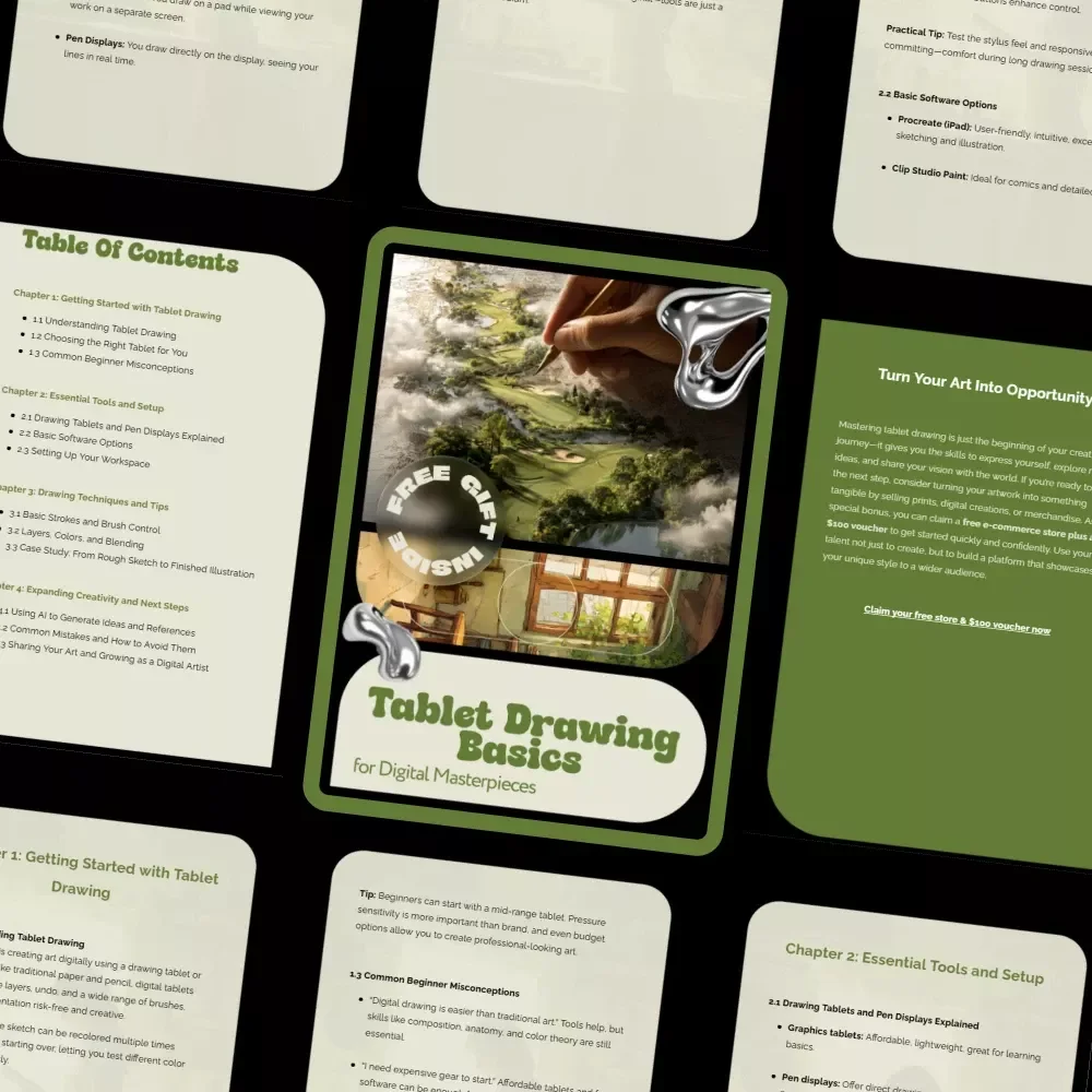 Tablet Drawing Basics for Digital Masterpieces – Beginner-Friendly Digital Art Guide, Step-by-Step Tablet Drawing Basics for Aspiring Digital Artists