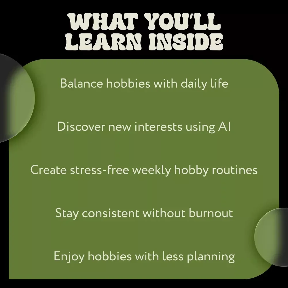 How to Plan and Optimize Your Hobbies with AI Tools – Smart Digital Guide for Creative Minds, Productivity Lovers & ai hobby planner for weekly routines