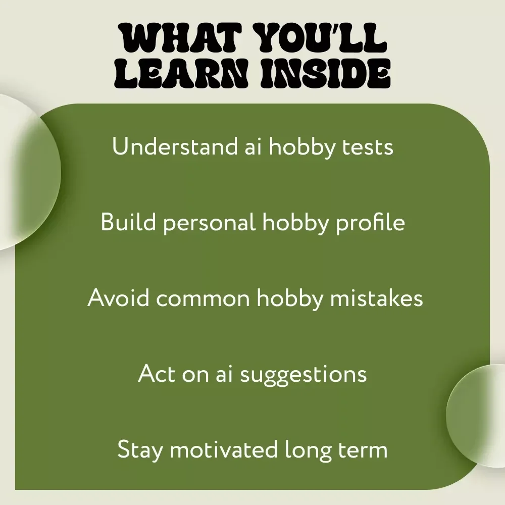 How AI Can Help You Find the Perfect Hobby | Smart eBook Guide to ai hobby interest tests using ai | Discover Your True Interests with AI