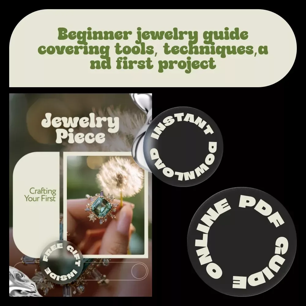 Crafting Your First Jewelry Piece – Beginner Jewelry Making Guide | Jewelry Making How to Start Step-by-Step Digital Download