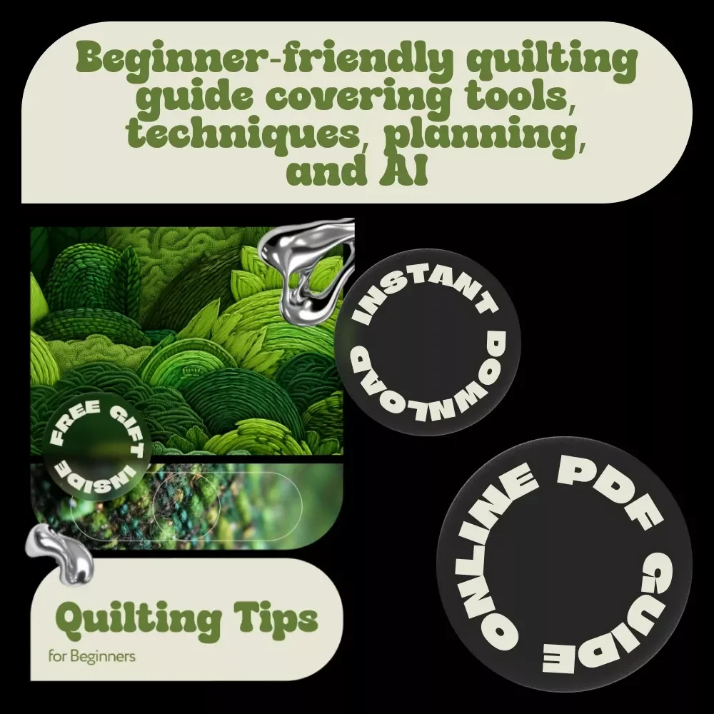Quilting Tips for Beginners – Step-by-Step Quilting Ebook for First-Time Quilters, Essential Tools, Techniques, Patterns & Modern Digital Quilting Guide