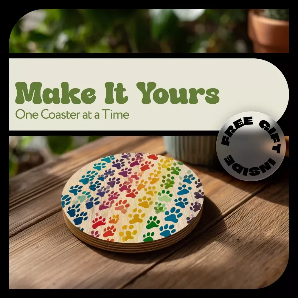 Make It Yours One Coaster at a Time – DIY Home Decor eBook | Creative Craft Guide | diy coaster making tutorial for Beginners & Gift Makers